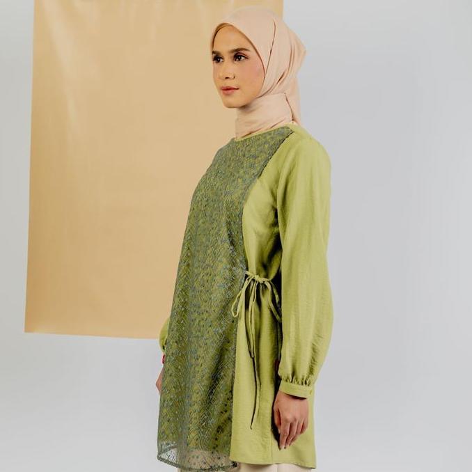 [DAUKY] Baju Atasan Tunik Wanita Terbaru Raya Series M TUNIC LAYER LACE
