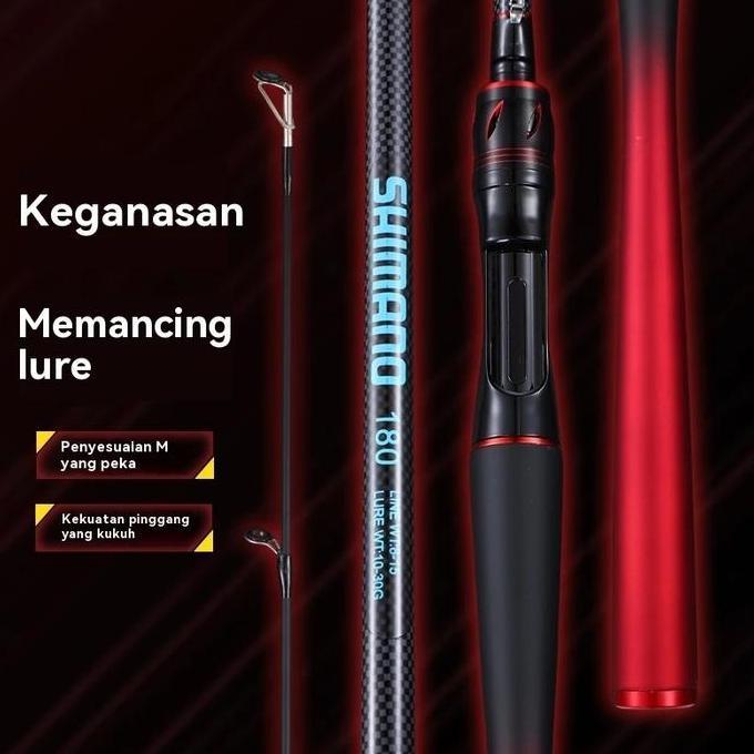 Daiwa + Shimano Terbaru 1 Set Casting 1.65-2.1M Joran BC Set 2 Bagian Joran Pancing Cocok Untuk Olah