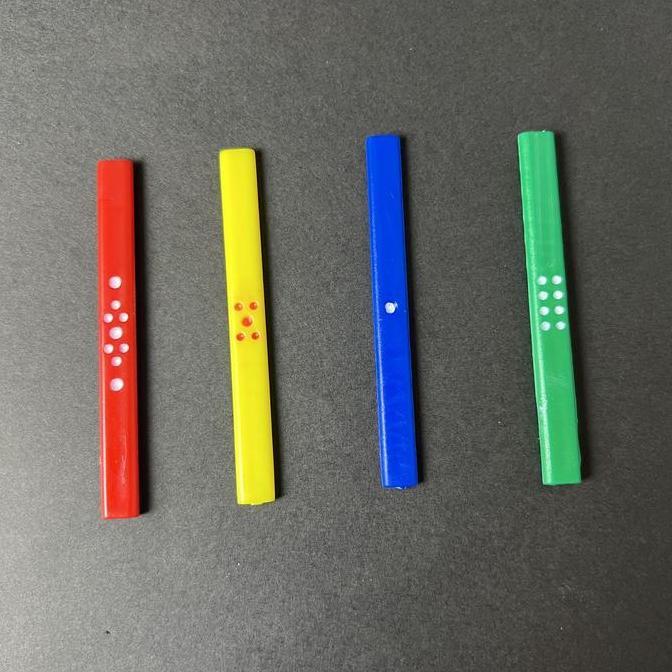 Riichi Stick (Tenbou) Colored , Include Spare / Poin Stick Riichi Mahjong Berwarna (TERBAIK) (TERBAR