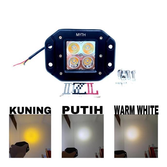 Promo lampu tembak led 3 warna reflektor crf 150 klx bf ktm 2017 4 mata Diskon
