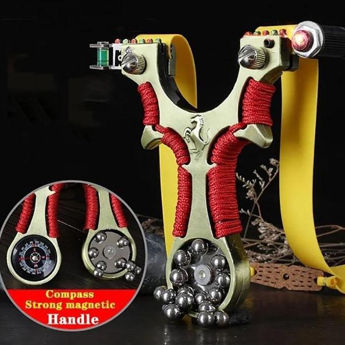 ketapel baja motif kuda unik ada bagian magnet untuk bola besi Karet (TERBAIK) (TERBARU) (TERMURAH)