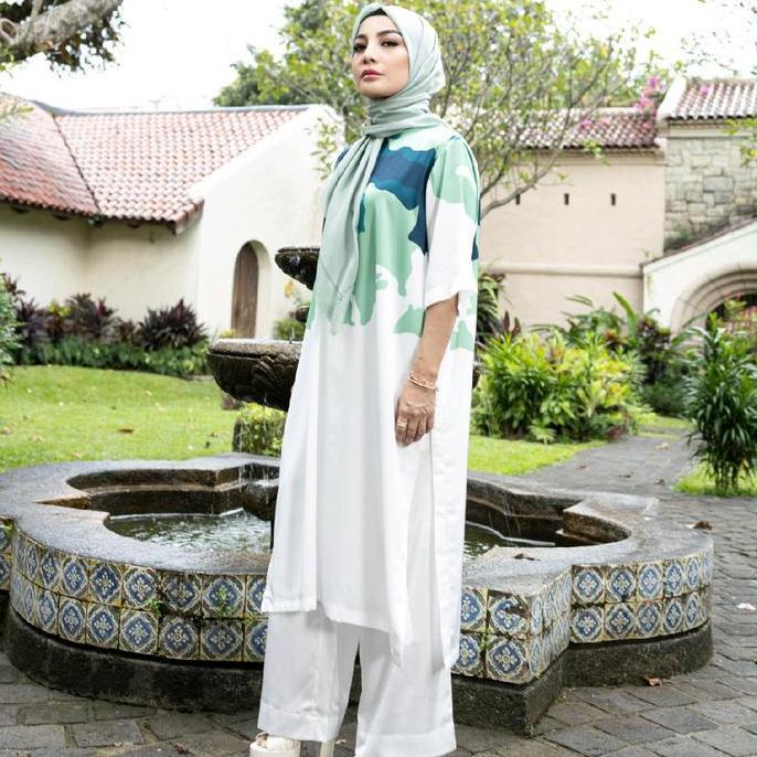 [NATSWEAR] - ZEA LONG SET TUNIK - Pakaian Setelan Wanita - Baju Wanita - Baju Setelan Wanita Korea