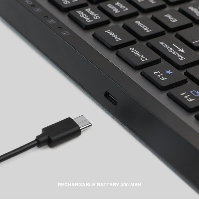 Rexus KL100 KL150 KL200 Keyboard Office Wireless Bluetooth Dual Mode KL 100 KL 150 KL 200 (TERBAIK) 