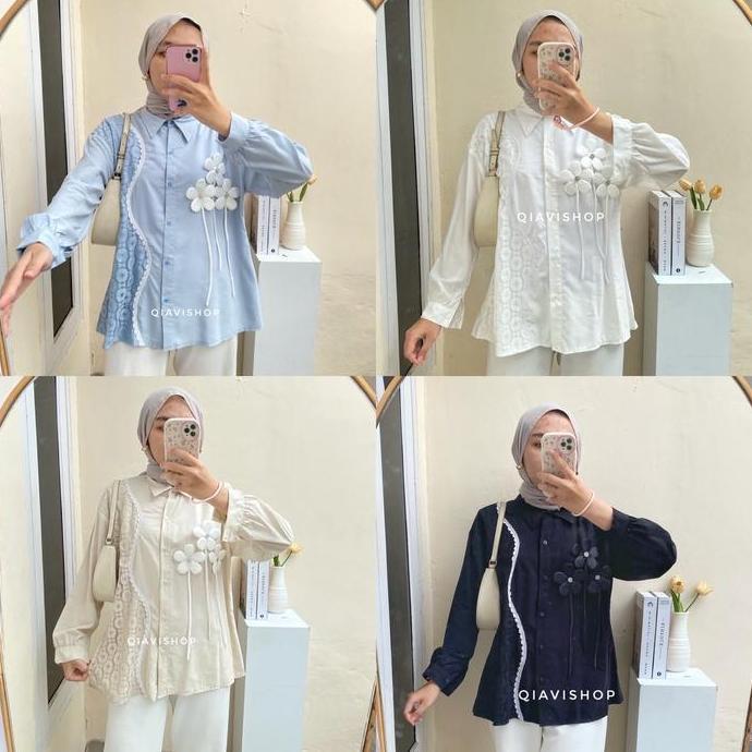 Kamari Blouse / Yaya Jennie Tunik / Blouse wanita terbaru / Tunik cantik / tunik viral/ Atasan Wanit