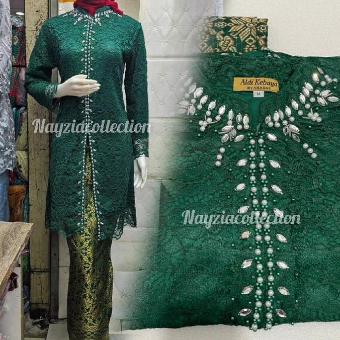 Kebaya Kurung Payet Modern / Kebaya Tunik Brokat / Kebaya  Hana Fauzana / Kebaya Akad Kekinian