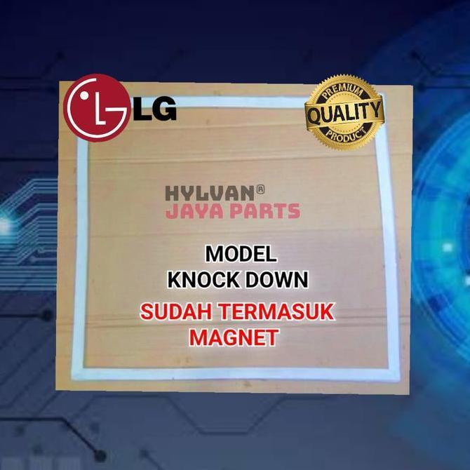 GASKET KARET PINTU FREEZER BOX LG KNOCDOWN 44 X 50 CM TERBATAS