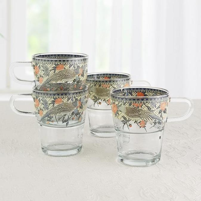 Brighton 4 Pcs Mug Gelas 230ml GM8004 Sekar Peksi