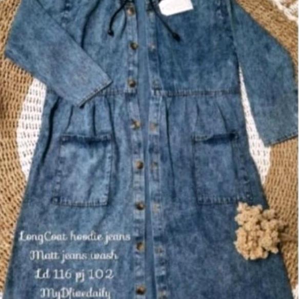 LONG TUNIK JEANS KEKINIAN // TUNIK PANJANG DENIM // LONG TUNIK WANITA