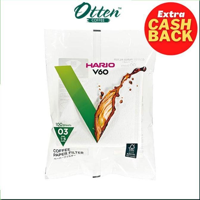 Hario VCF-03-100W Paper Filter - White -