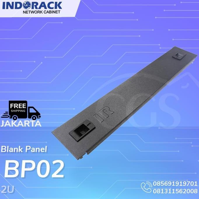 DS302 - INDORACK BLACK PANEL 2U BP02 19"