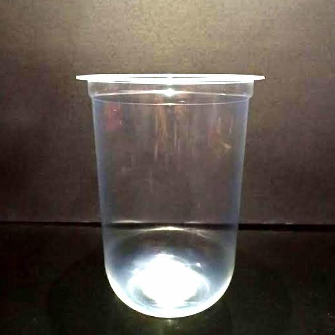 Sablon gelas plastik cup Oval Starindo 14 oz 500 pcs cup