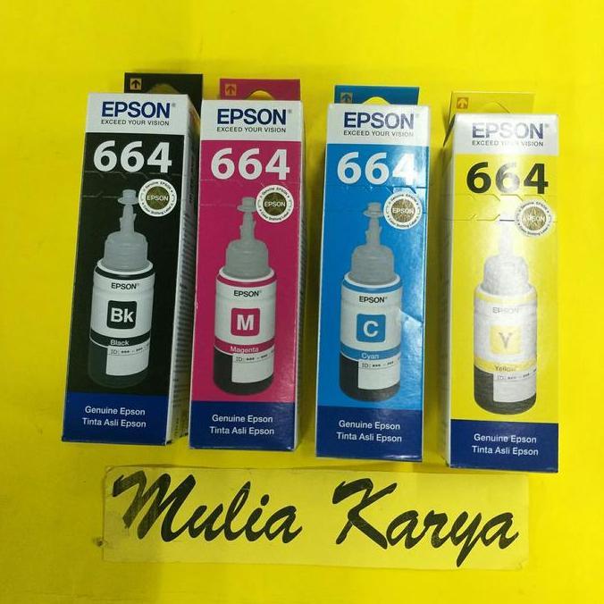 DF141 >> TINTA EPSON 664 ASLI ORIGINAL DIJAMIN