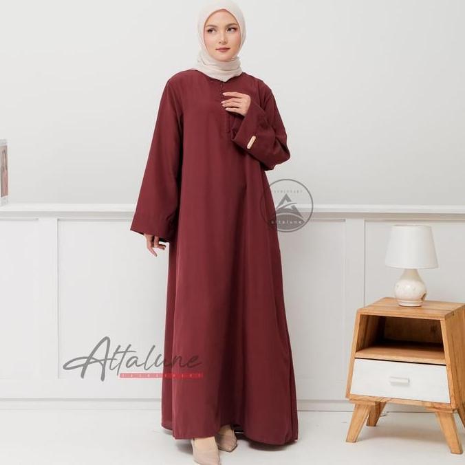 ABAYA TURKEY BASIC POLOS TERBARU | GAMIS ABAYA ARAB SYARI DRESS POLOS Wanita Dewasa Crinkle Airflow 