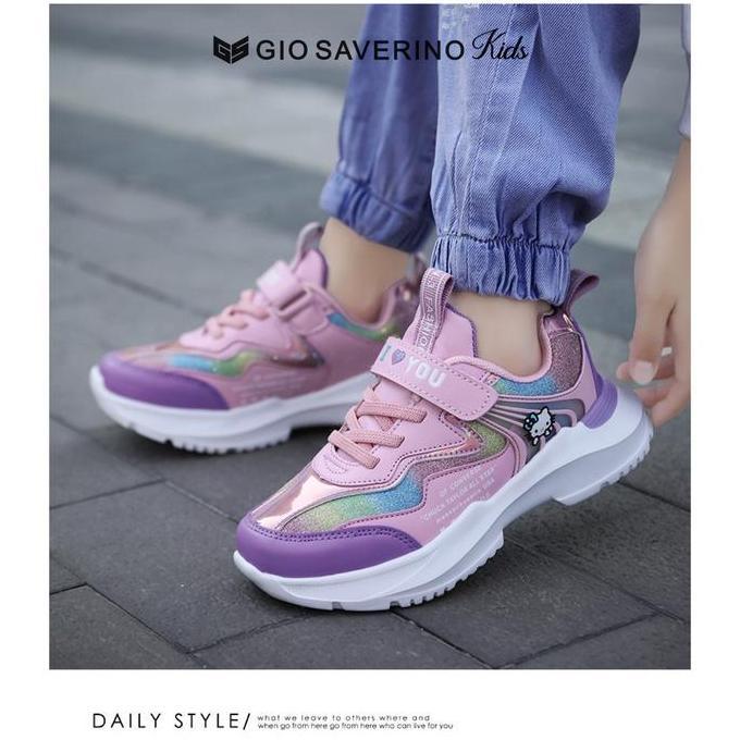 Premium Sepatu Anak Perempuan Gio Saverino Hello Kitty