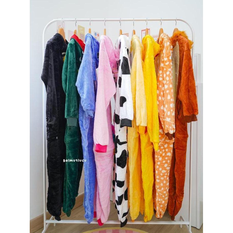 Promo Balmutlucu | Onesie Jumpsuit Kids | Baju Tidur Piyama Kostum Model Overall Ada Hoodie Size Ana
