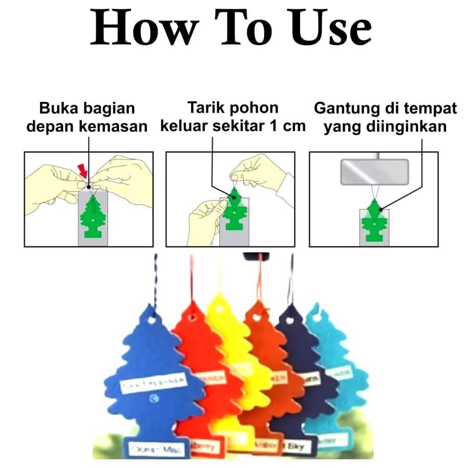 TERBARU Parfum Kertas Pengharum Pewangi Parfum Mobil Cemara Little Trees