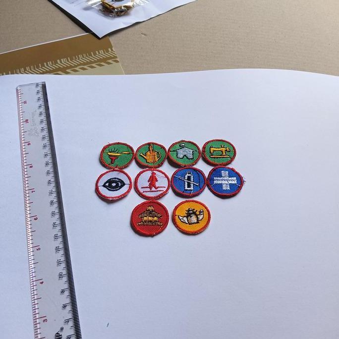 Bergaransi Bordir Tanda Tkk Wajib Penggalang Purwa Pramuka Siap Jahit