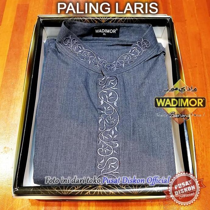 BARU Baju koko pria lengan panjang wadimor putih original fashion mus