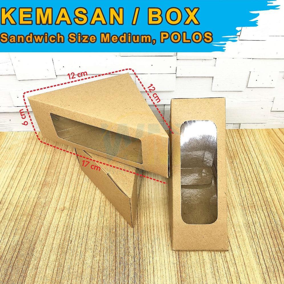 Hot Deals Mika Sandwich Segitiga / Mika Sanwich Buah / Sandwich Box Fruit Sando / Kemasan Sandwich S