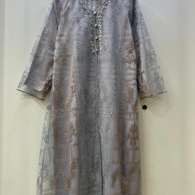 Lace outer panjang payet full set inner Wanita