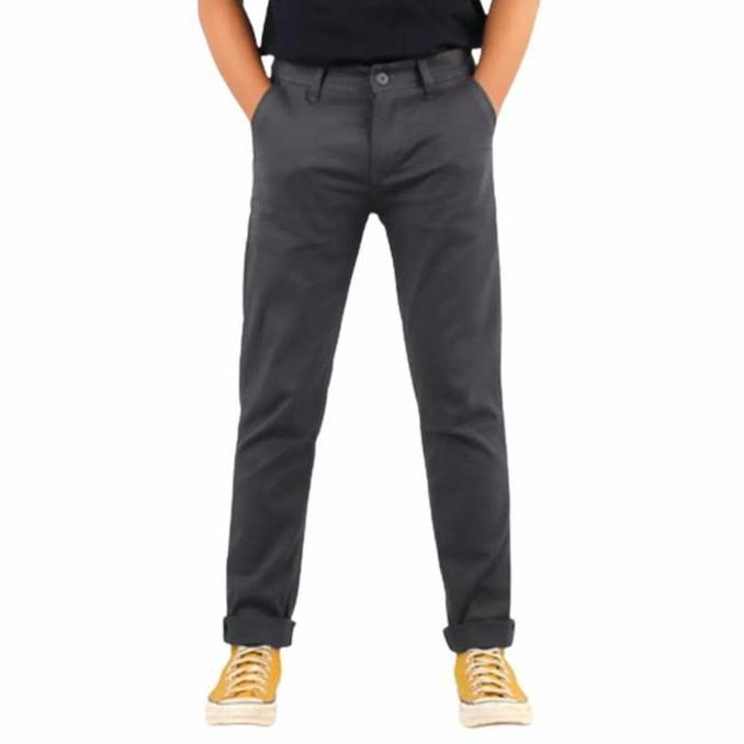 DF83 - Celana Terbaru Chino Panjang Pria Kualitas Distro Chinos Premium Reguler Slimfit Karet Melar 