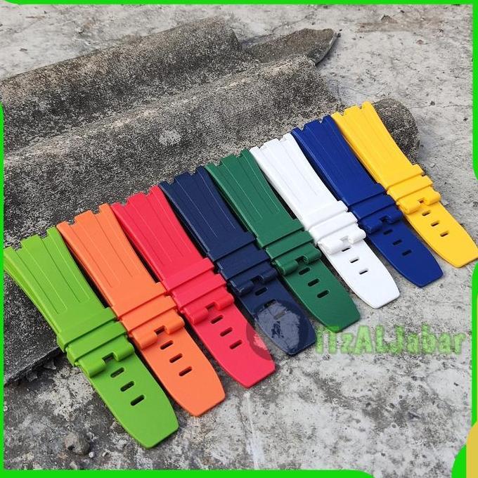 DE134 >> Tali jam tangan AP pria 28mm Strap tali jam AP pria karet 28mm (No buckle)