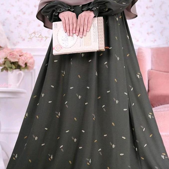 Ditsy Gamis Nhtgown Viscose Vintage Casual Syari Busui Bumil Friendly September 2024 Katun