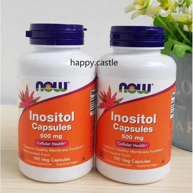 NOW Inositol Capsules 500 mg Inositol Kapsul 500 mg