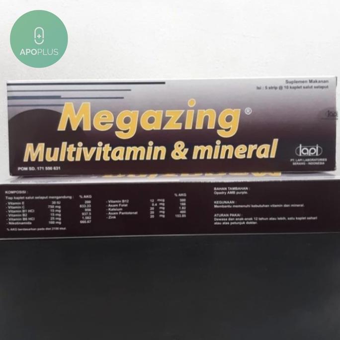 MEGAZING BOX 50 TABLET ~ MULTIVITAMIN ZINC