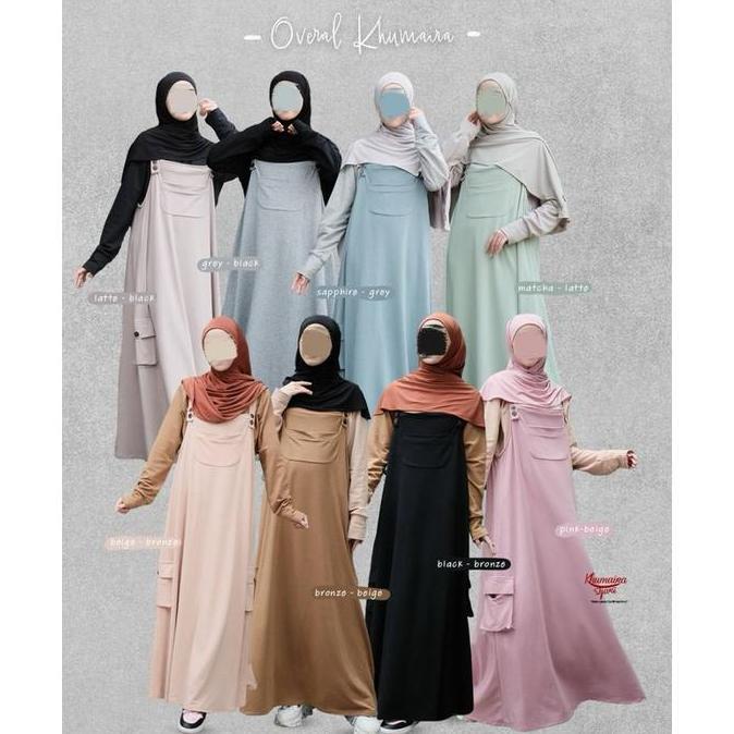 Overal Cerya Khumaira syari Gamis Overall Dewasa