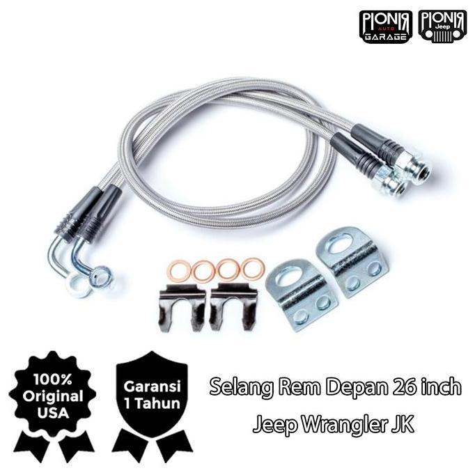 Selang Rem Teraflex Jeep Wrangler JK 2007-2017 | Selang Rem Teraflex Braided Stainless Steel Logam T