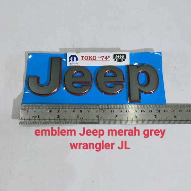 Emblem "Jeep" Samping Jeep Wrangler JL
