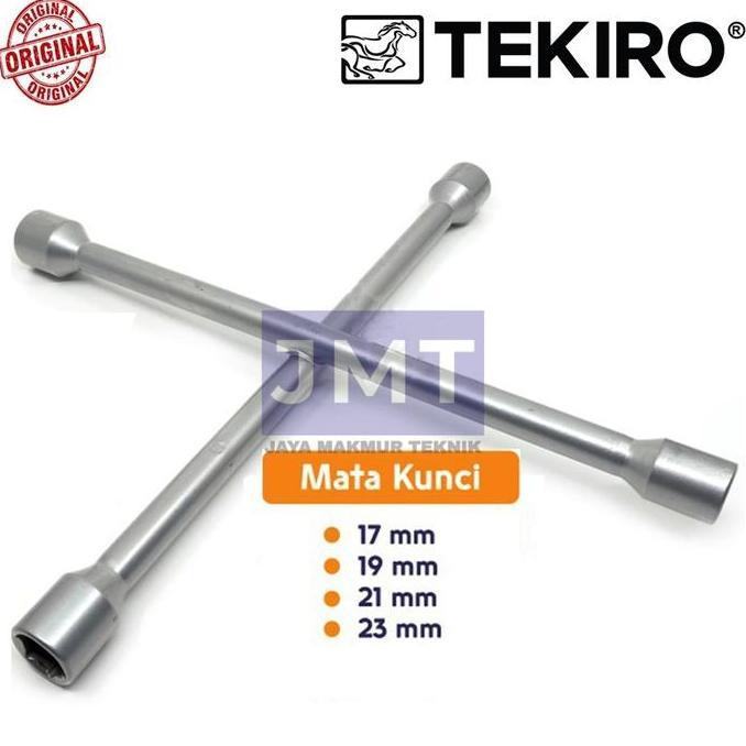 Tekiro Kunci Roda Palang Ban Mobil 14" Mata Kunci 17mm 19mm 21mm 23mm