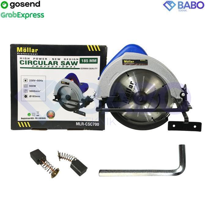 Gergaji Kayu Listrik 7" Mollar CSC700 circular saw 180mm