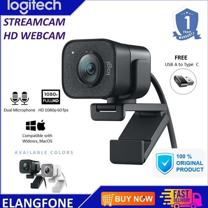 Logitech StreamCam Stream Cam Full HD USB-C Webcam Logitech Original