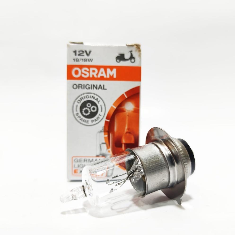Tahan Lama Bohlam Depan Motor Osram Halogen Bebek Matic 18 25 32 Watt Asli Osram