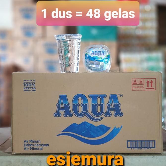 Aqua Gelas per dus / Air mineral