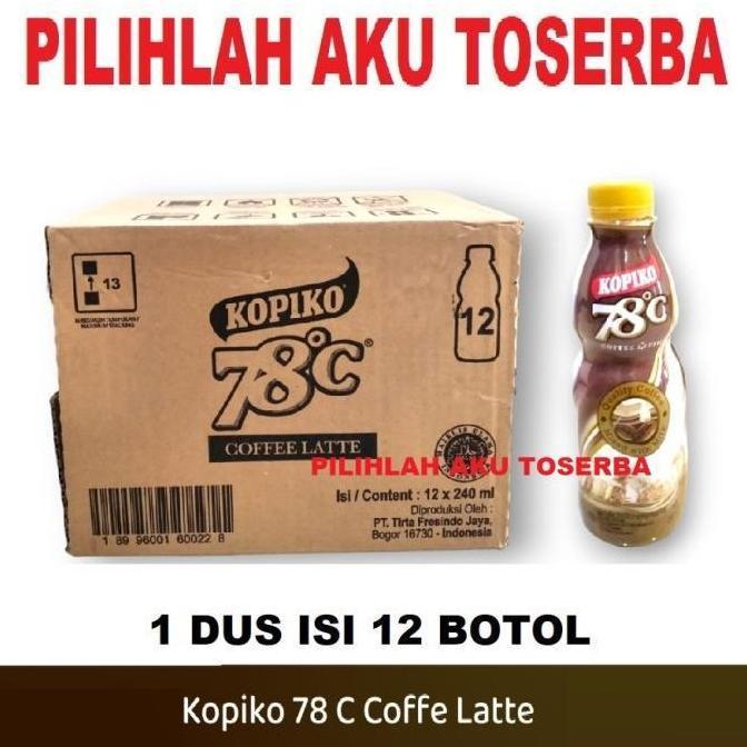 KOPIKO 78 C Minuman Kopi Coffee Latte 240 ml - ( 1 DUS isi 12 )