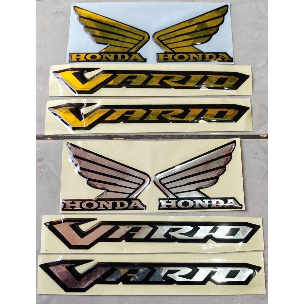 Berkualitas Emblem Sayap Honda Vario 1 Set Emblem Motor Honda Vario