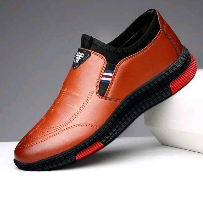 Unik Sepatu Slip On Pria Pantofel Hitam Coklat Sepatu Pria Formal Pantofel Polos