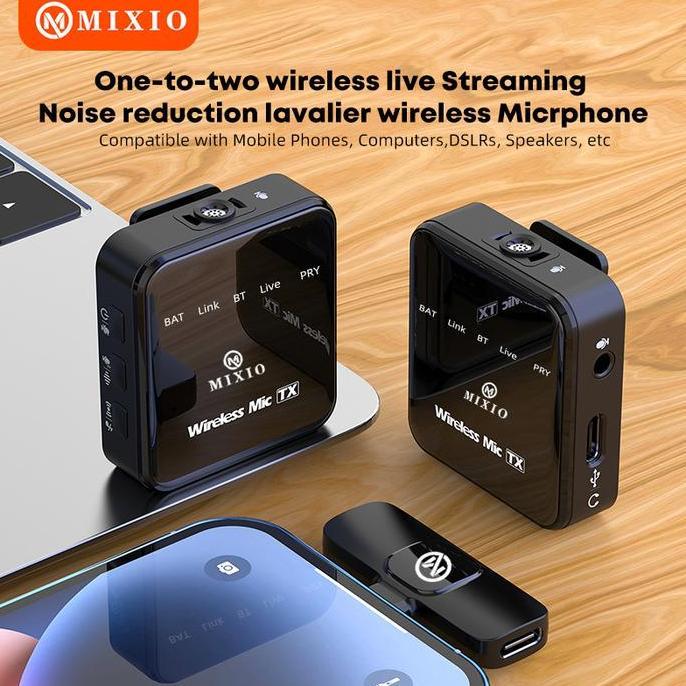 MIXIO-T9/T10 Wireless Microphone Professional Mikrofon Lavalier HP