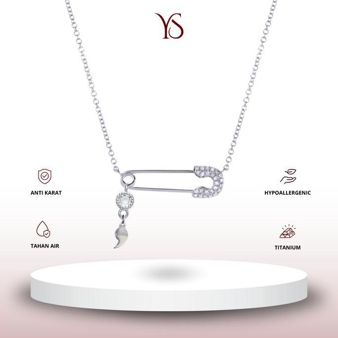 YS - Safety Pin Semicolon KALUNG/GELANG Titanium Anti Karat