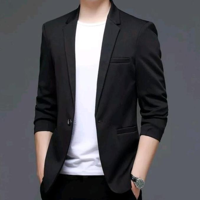 JAS HITAM REMAJA-JAS FORMAL PRIA-JAS BLAZER PRIA-JAS RESMI PERNIKAHAN
