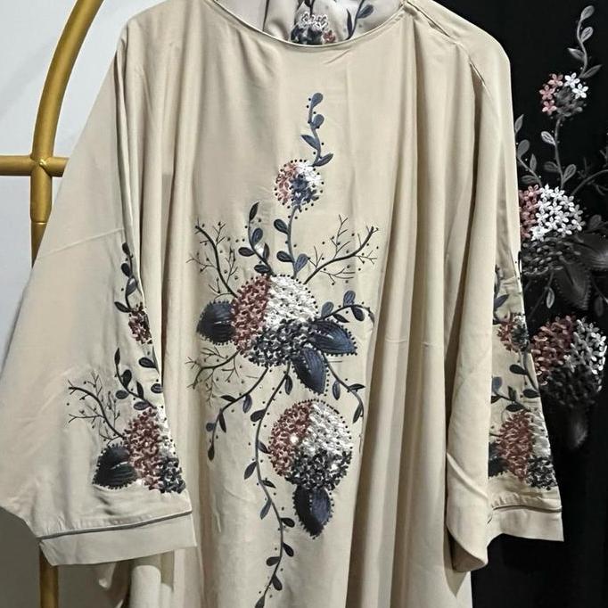 Kaftan bordir / kaftan saudi / kaftan import Bordir Gamis Wanita