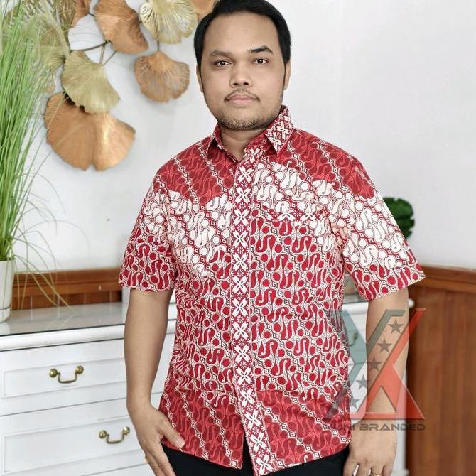 Mbgx- Ryuca - Nirmala Batik Bahan Katun Stretch Kerah Blazer Midi Casual