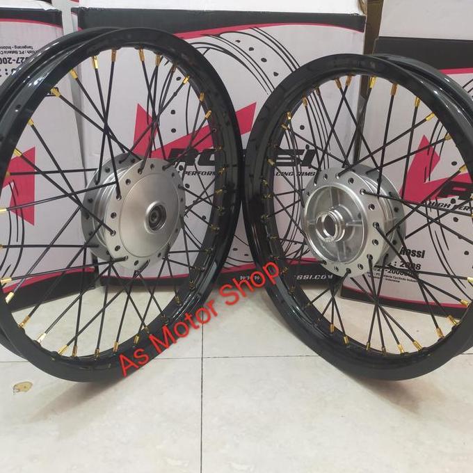 VELG SET ROSSI HONDA WIN DEPAN 160 RING 18 BELAKANG 185 17 TROMOL SET