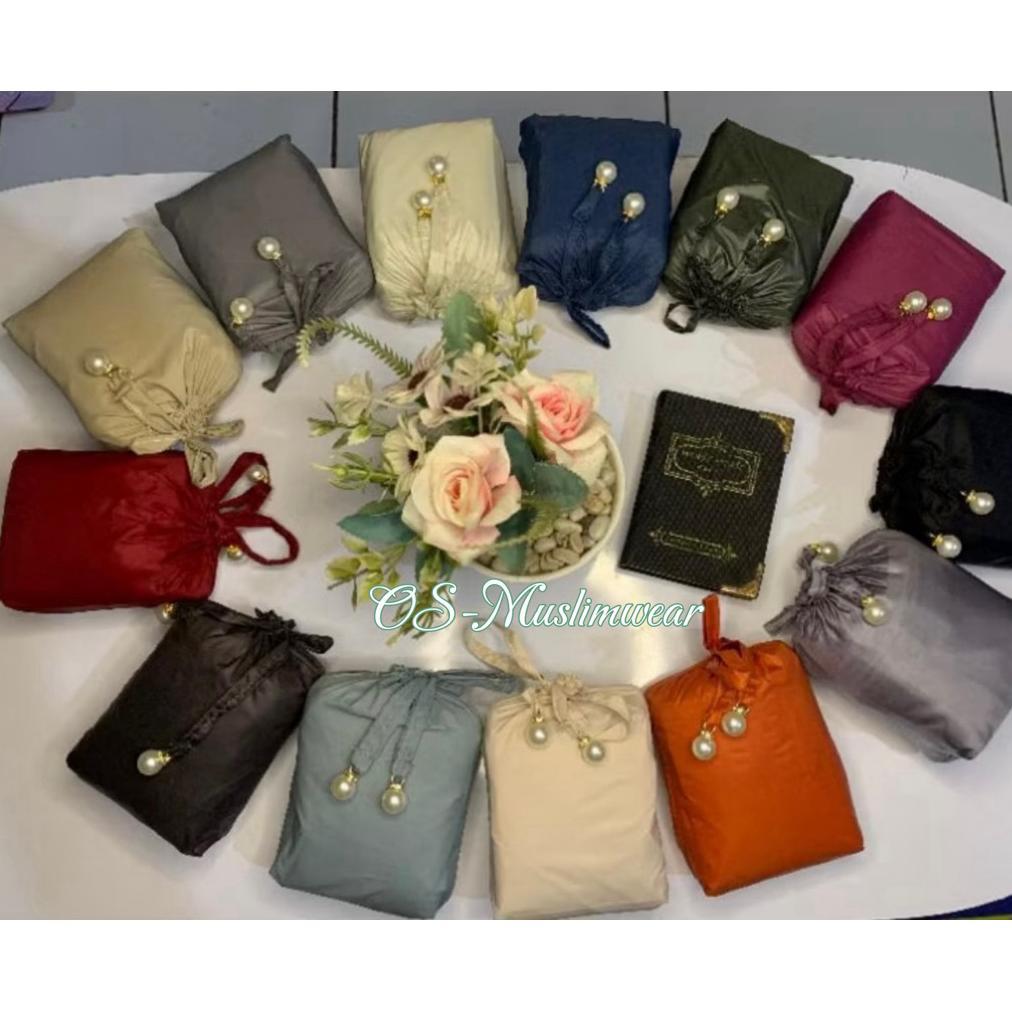 Grosir Mukena dewasa travelling mini pouch 2in1  Parasut isi20 (1 kodi)