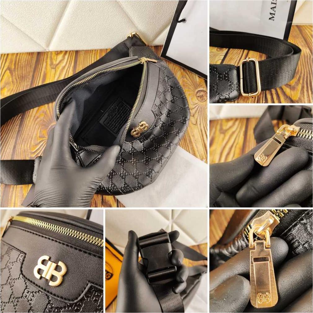 Hot Deals Bambeg - Waistbag Wanita Free Paperbag - Tas Pinggang Wanita Import Free Paperbag 191578