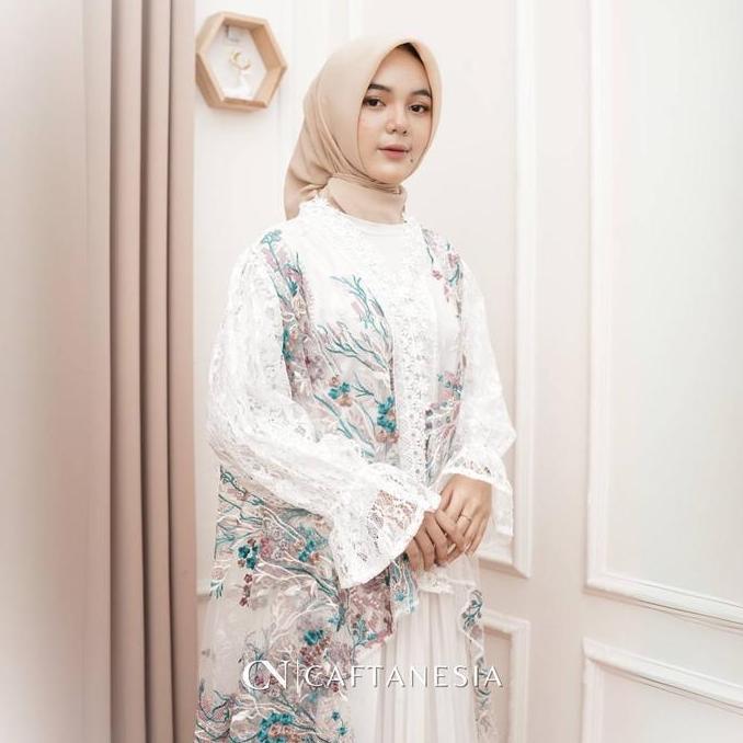 Caftanesia - Tunik Shakilla / Tunik Modern / Tunik Tile kombinasi Brukat