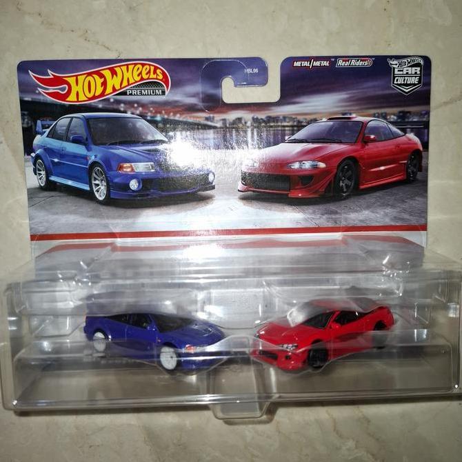 Hotwheels premium set mitsubishi lancer evo VI dan 95 eclipse